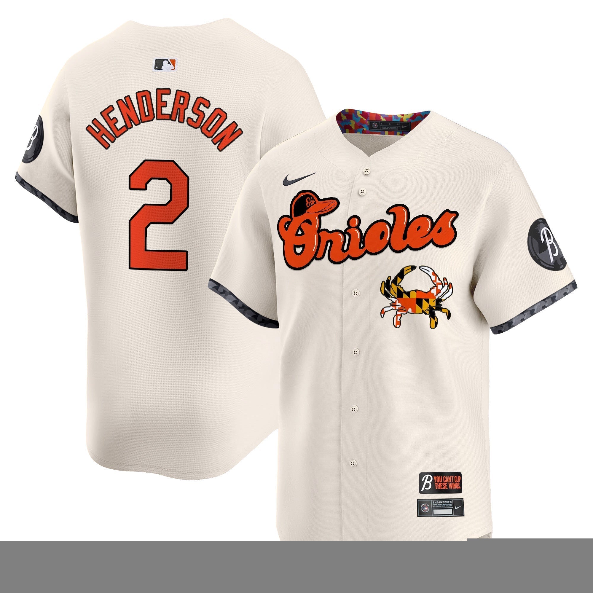 BAL Maryland Blue Crab Vapor Premier Limited Jersey - All Stitched