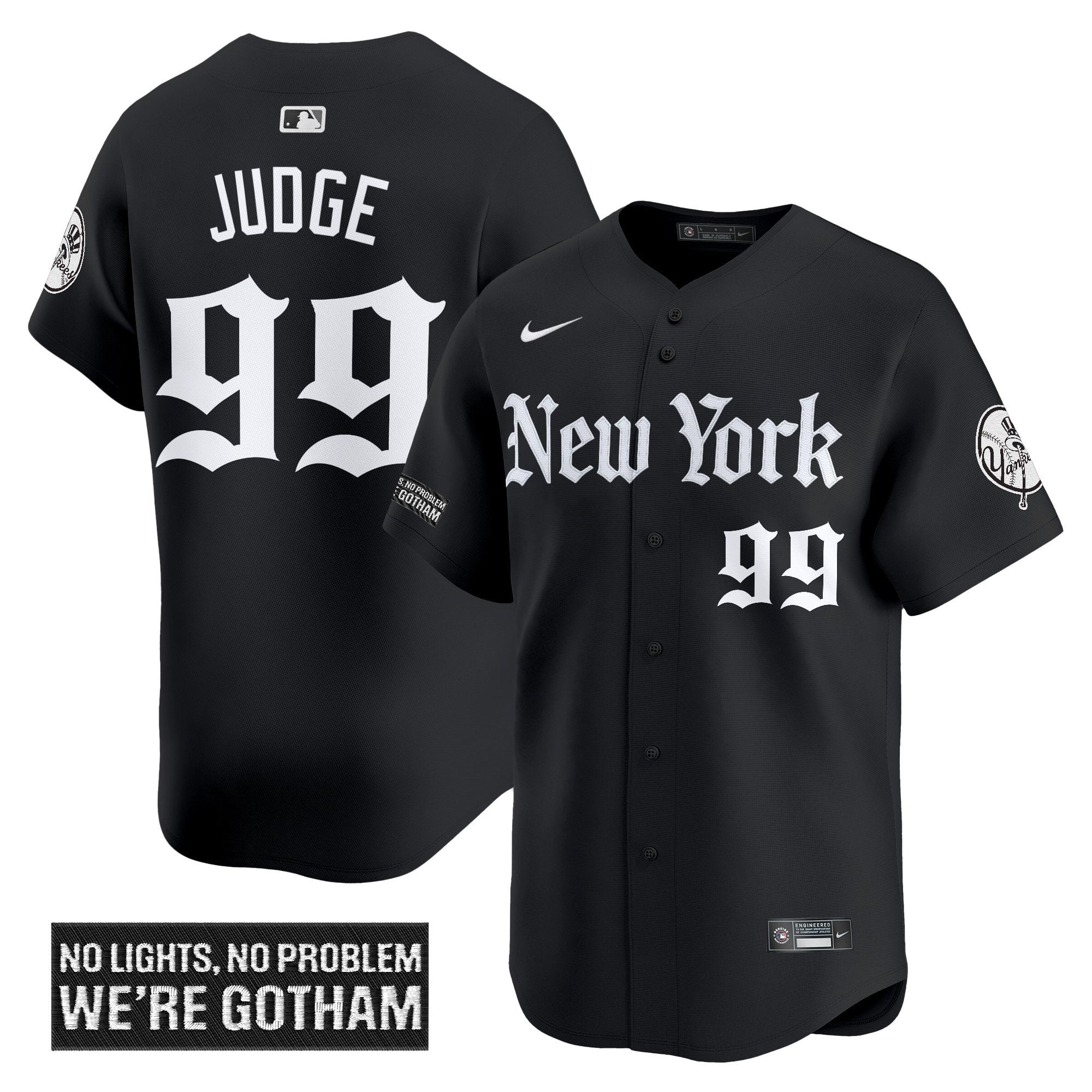 NYY 'Gothic Legacy Edition' Vapor Premier Limited Jersey - All Stitched
