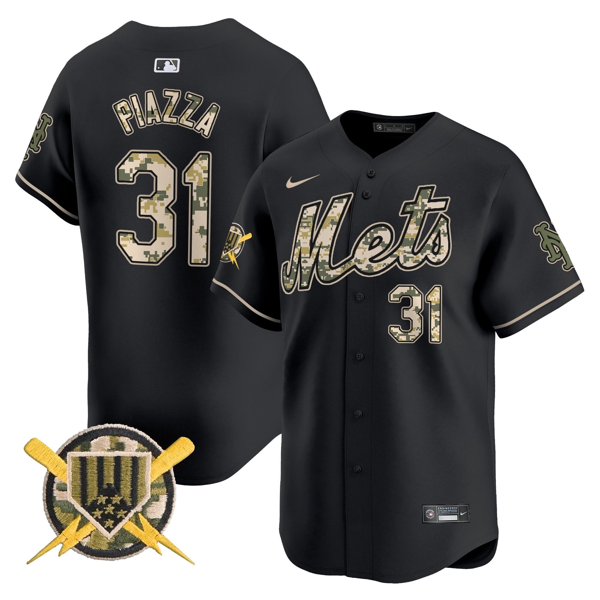 NYM Armed Forces Day Vapor Premier Limited Jersey - All Stitched