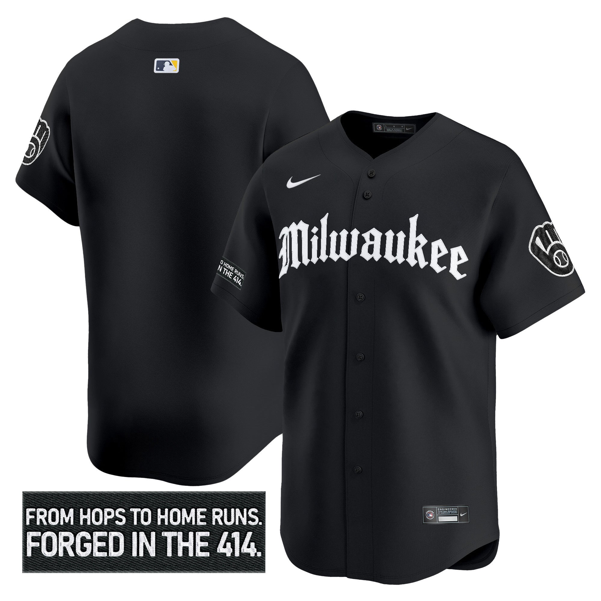 MIL 'Gothic 414 Shadows Edition' Vapor Premier Limited Men Jersey - All Stitched