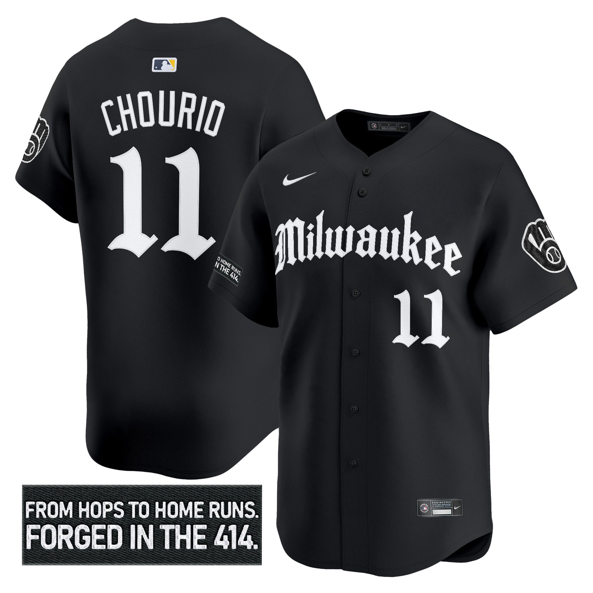 MIL 'Gothic 414 Shadows Edition' Vapor Premier Limited Men Jersey - All Stitched