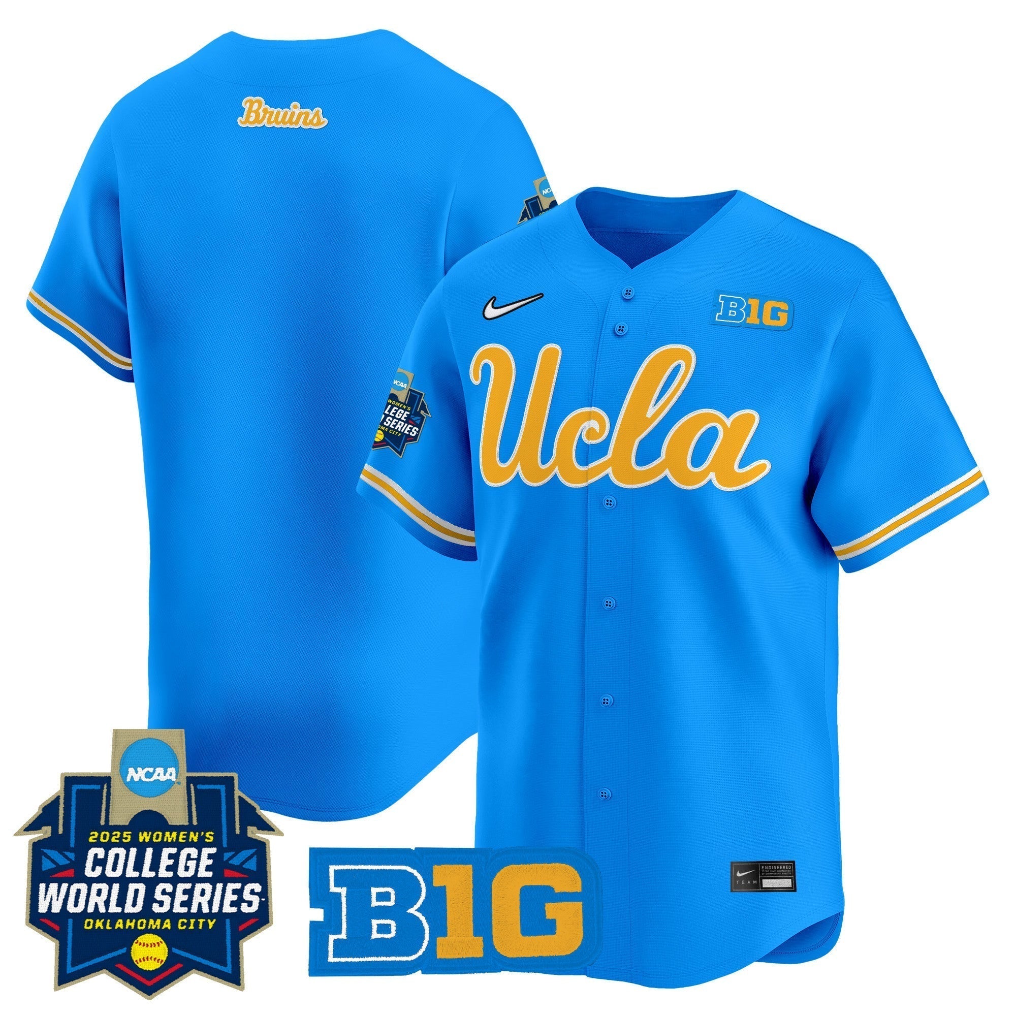 UCLA Softball 2025 World Series (WCWS) Vapor Premier Limited Jersey - All Stitched