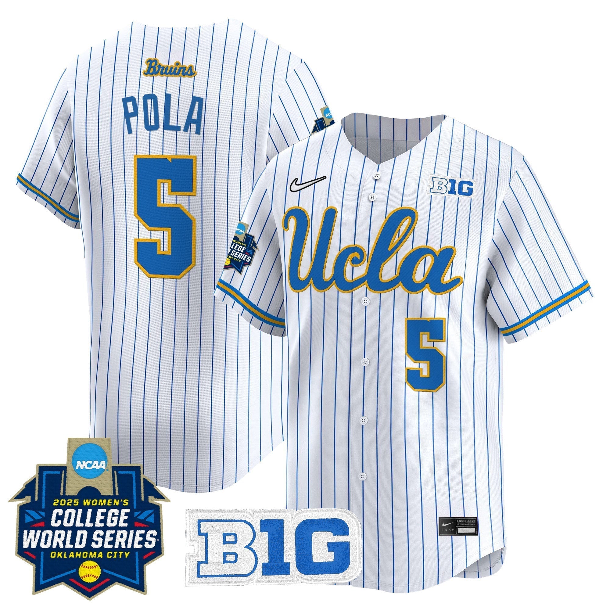 UCLA Softball 2025 World Series (WCWS) Vapor Premier Limited Jersey - All Stitched