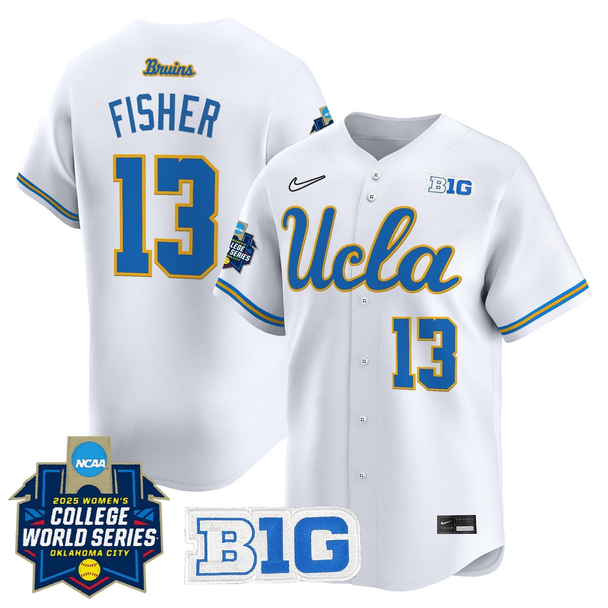 UCLA Softball 2025 World Series (WCWS) Vapor Premier Limited Jersey - All Stitched