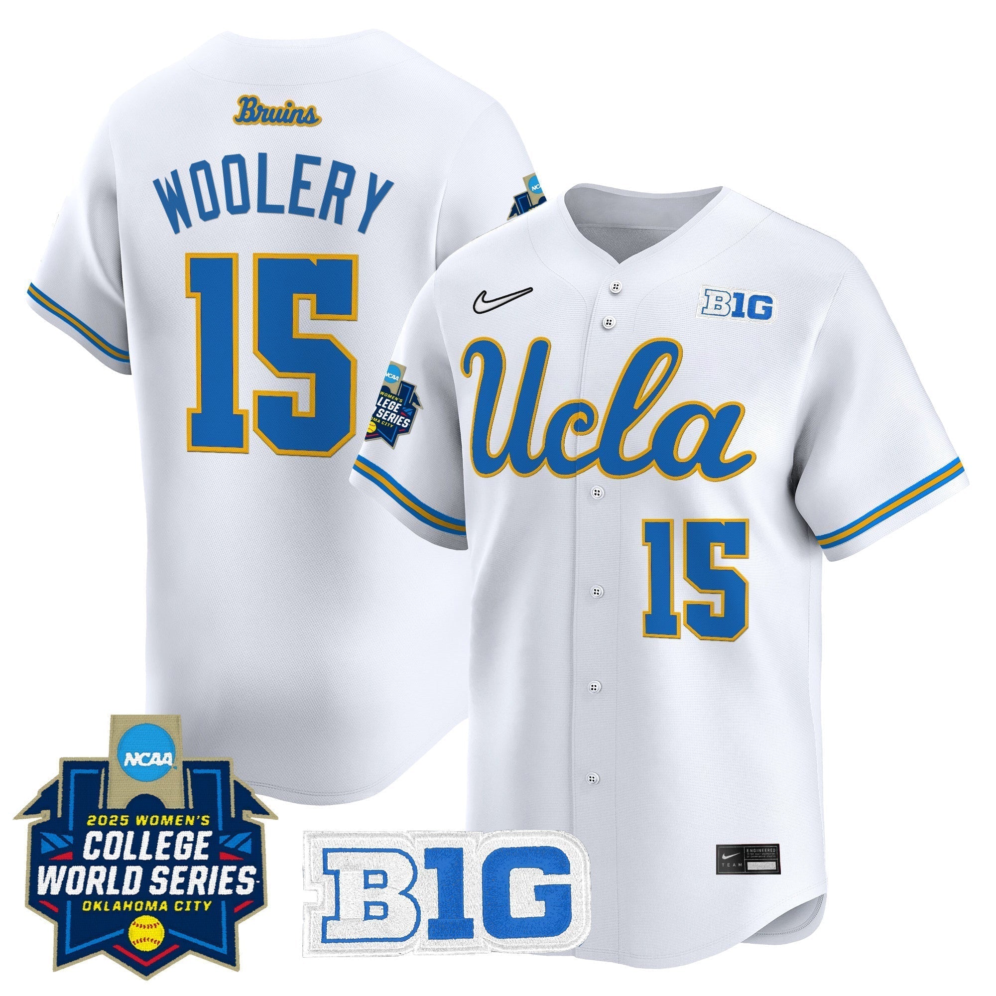 UCLA Softball 2025 World Series (WCWS) Vapor Premier Limited Jersey - All Stitched