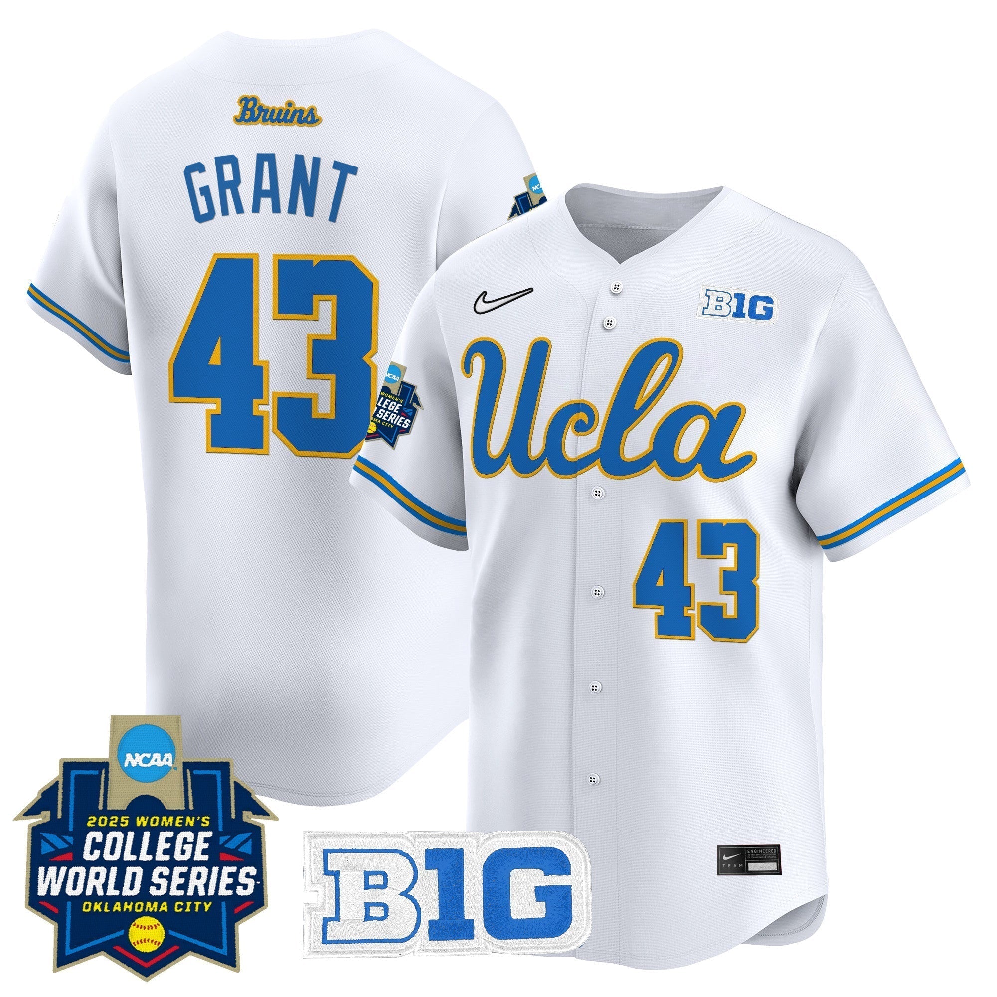 UCLA Softball 2025 World Series (WCWS) Vapor Premier Limited Jersey - All Stitched