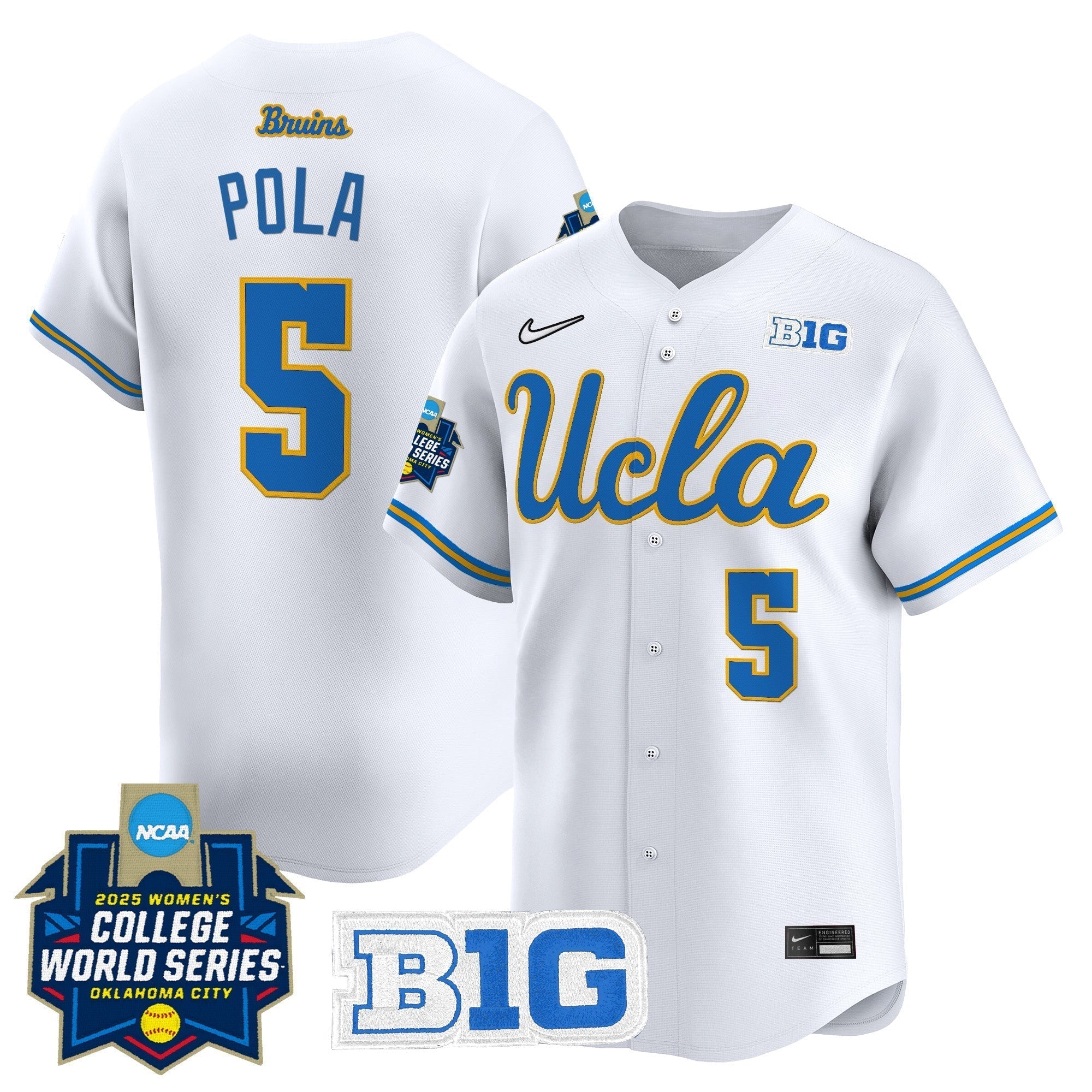 UCLA Softball 2025 World Series (WCWS) Vapor Premier Limited Jersey - All Stitched