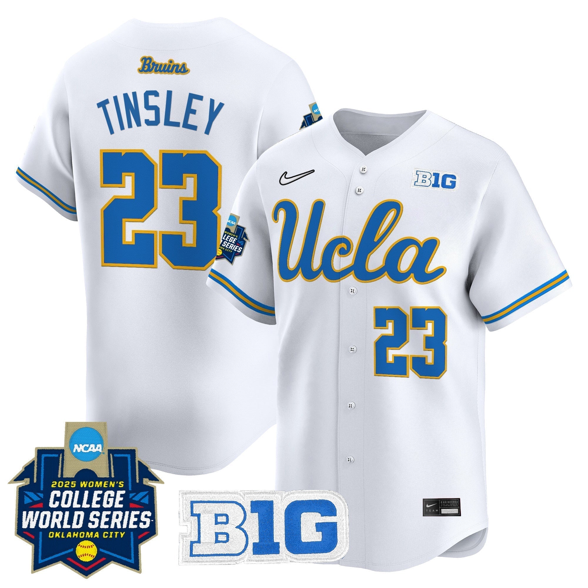 UCLA Softball 2025 World Series (WCWS) Vapor Premier Limited Jersey - All Stitched