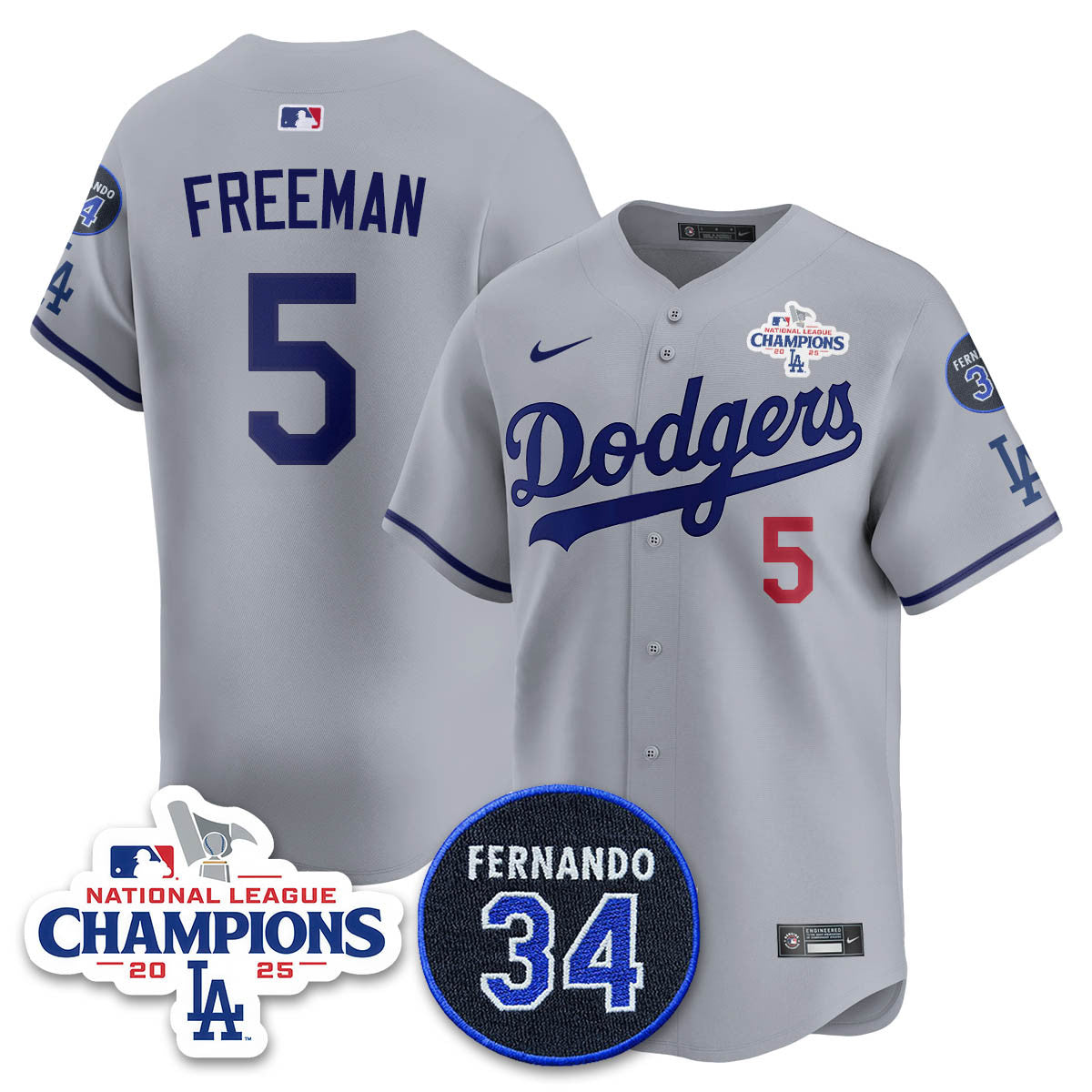 LAD 2025 NL Champions Jersey - All Stitched