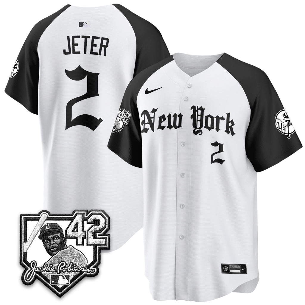 NYY 2026 Jackie Robinson Day Gothic Vapor Limited Jersey - All Stitched