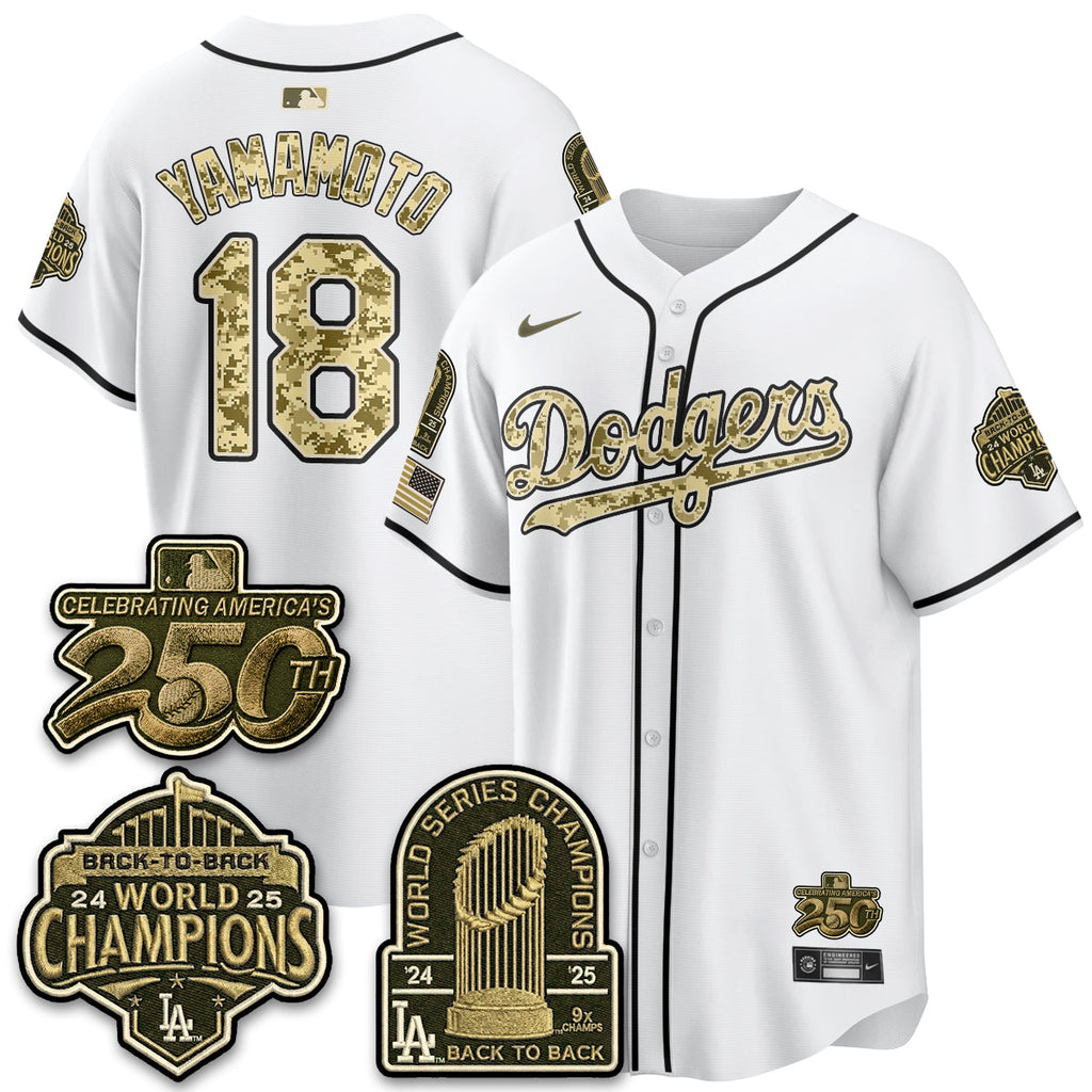 LAD Military Appreciation Game Day Jersey V2 - Stitched