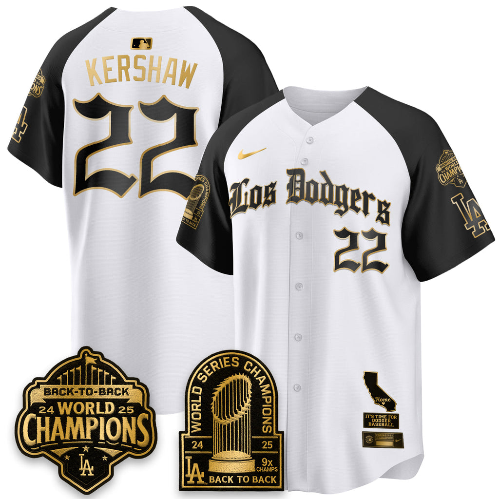 LAD World Series Champions Vapor Premier Limited Gothic Edition Jersey - All Stitched