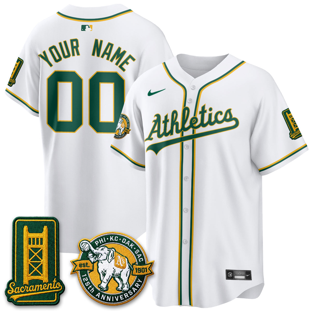 OAK 2026 Black Out Style - Celebrating 125 Years -  Limited Vapor Custom Jersey - All Stitched