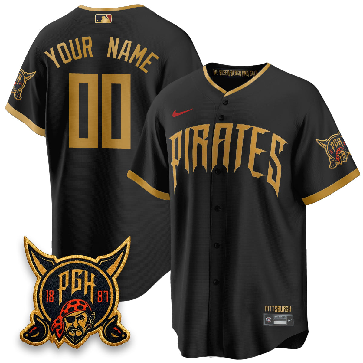 PIT 2026 City Connect Vapor Premier Limited Custom Jersey - All Stitched