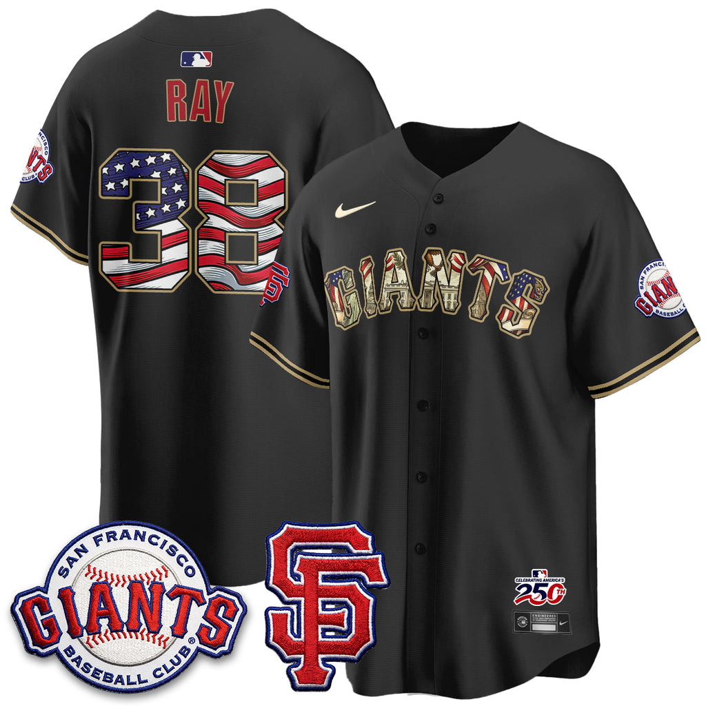 San Francisco Giants2026 Independence Day USA Jersey - All Stitched