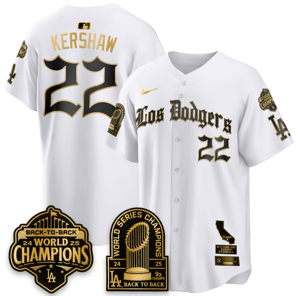 LAD World Series Champions Vapor Premier Limited Gothic Edition Jersey - All Stitched
