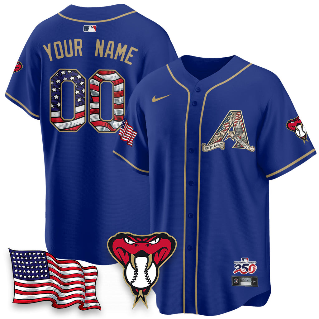 ARI 2026 Independence Day USA Vapor Limited Custom Jersey - Stitched