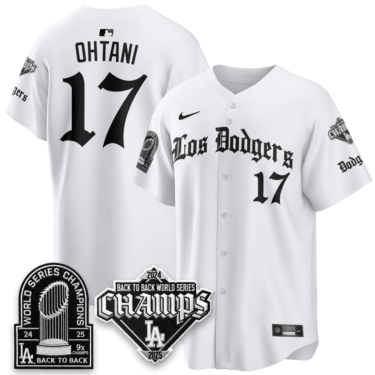 LAD World Series Champions B2B Patch Vapor Premier Limited Gothic Edition Jersey - All Stitched