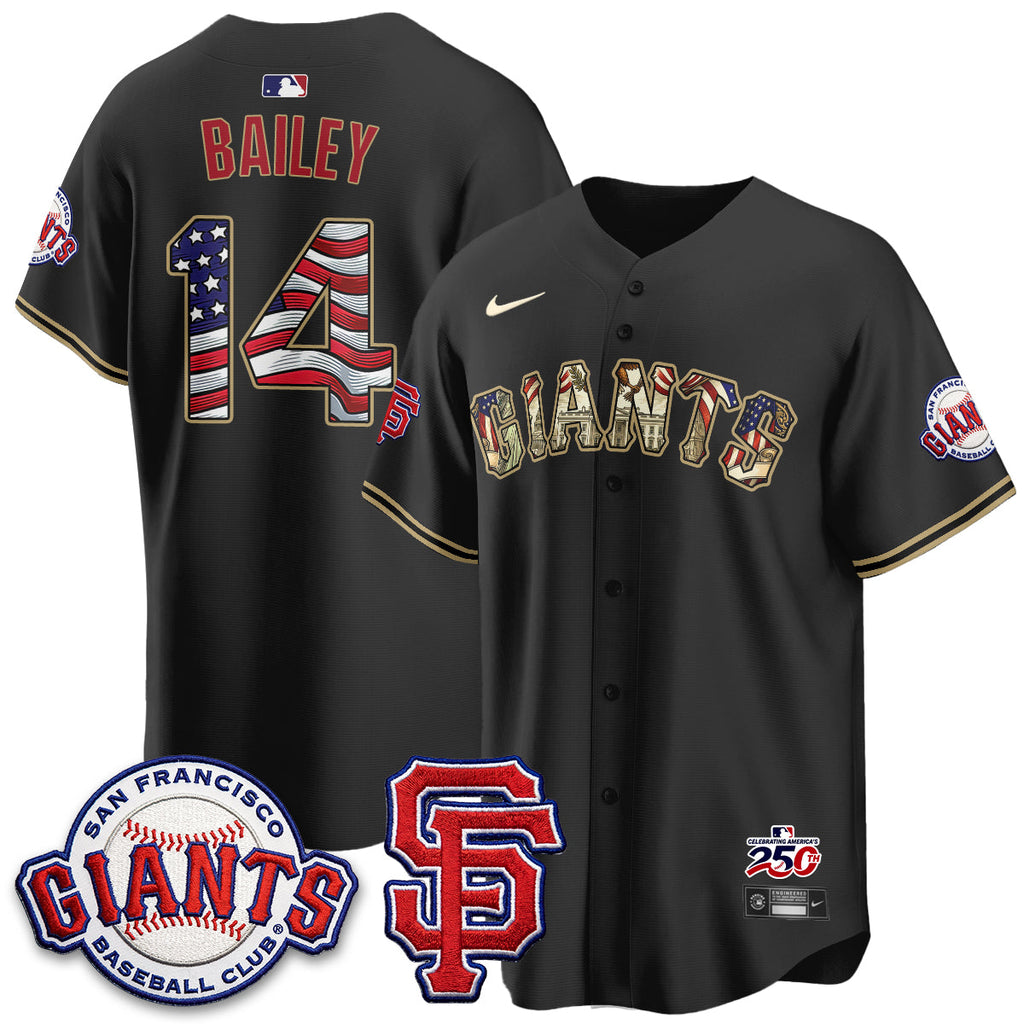 San Francisco Giants2026 Independence Day USA Jersey - All Stitched