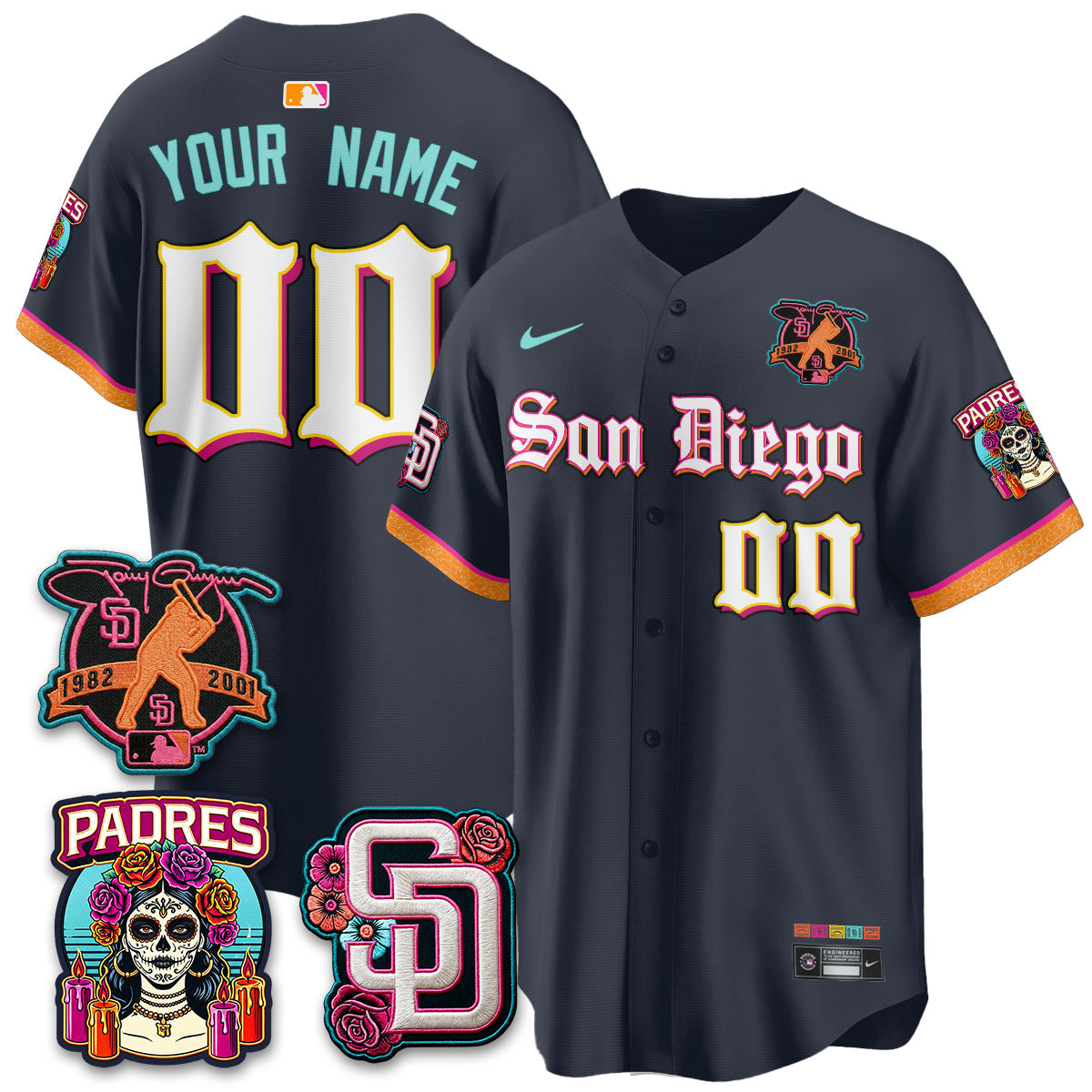 SD 2026 City Connect x Tony Gwynn Patch Vapor Premier Limited Custom Jersey - All Stitched