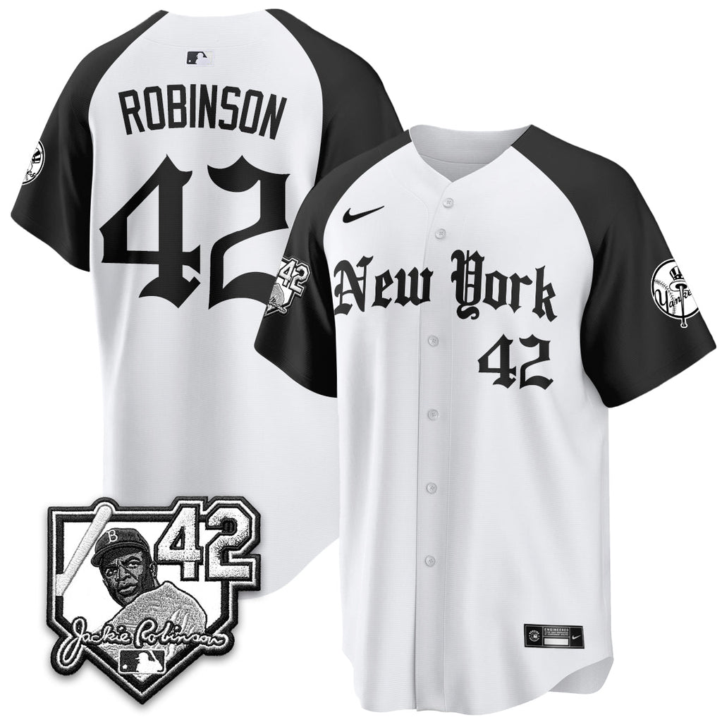 NYY 2026 Jackie Robinson Day Gothic Vapor Limited Jersey - All Stitched