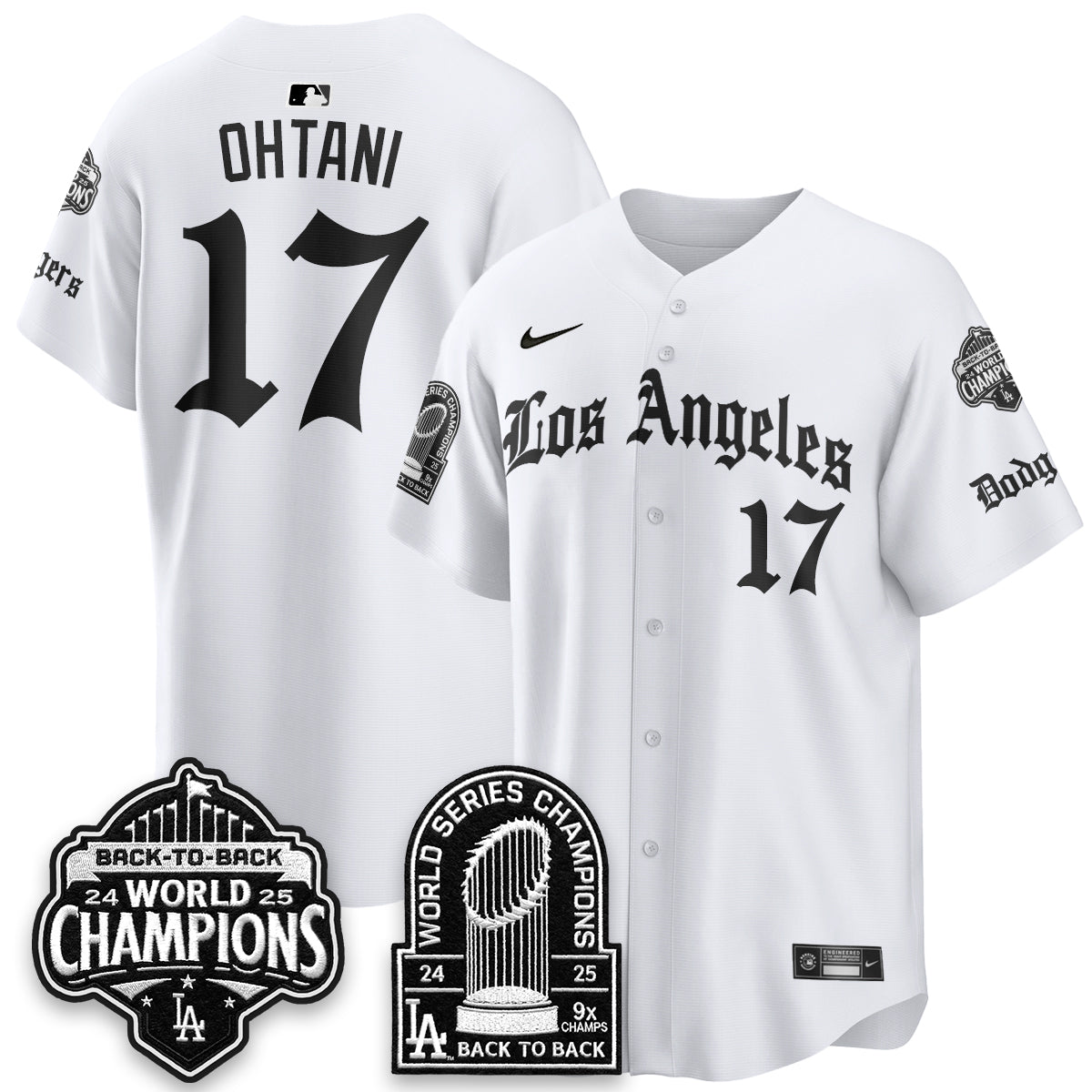 LAD WS Champions Back 2 Back Patch Vapor Premier Limited Gothic Edition Jersey - All Stitched