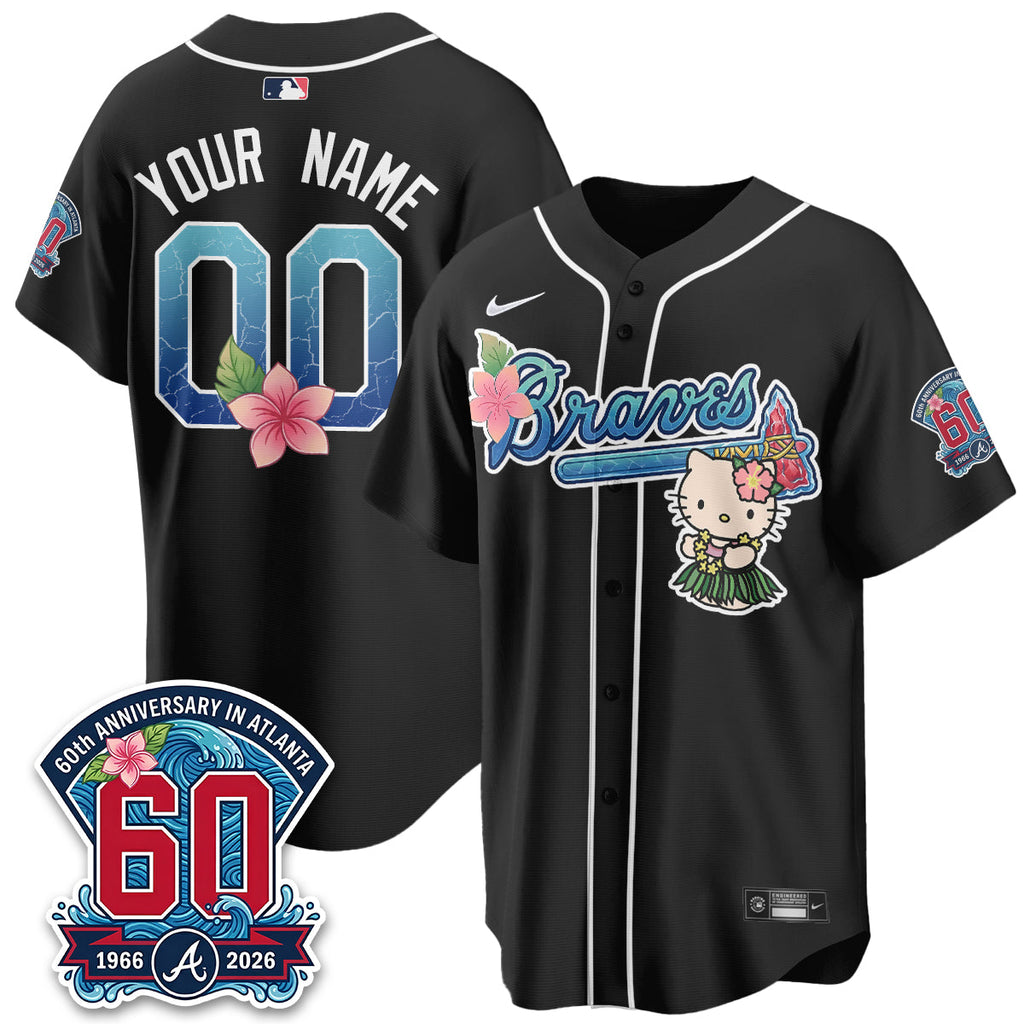 ATL x Meow Aloha Spirit Vapor Custom Jersey - Stitched