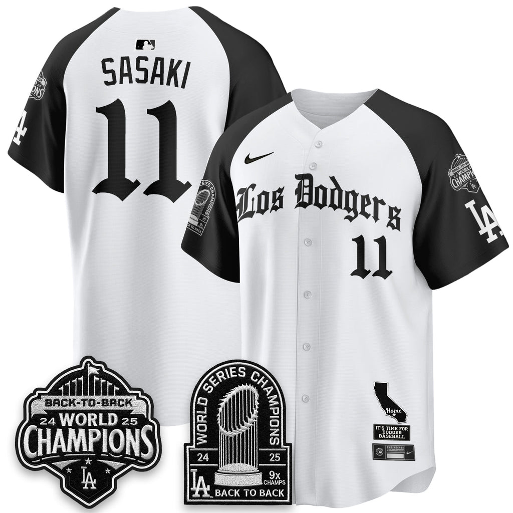 LAD World Series Champions Vapor Premier Limited Gothic Edition Jersey - All Stitched