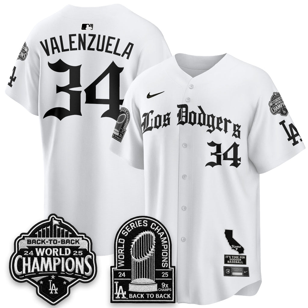LAD World Series Champions Vapor Premier Limited Gothic Edition Jersey - All Stitched