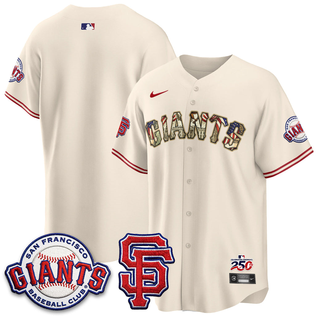San Francisco Giants2026 Independence Day USA Jersey - All Stitched