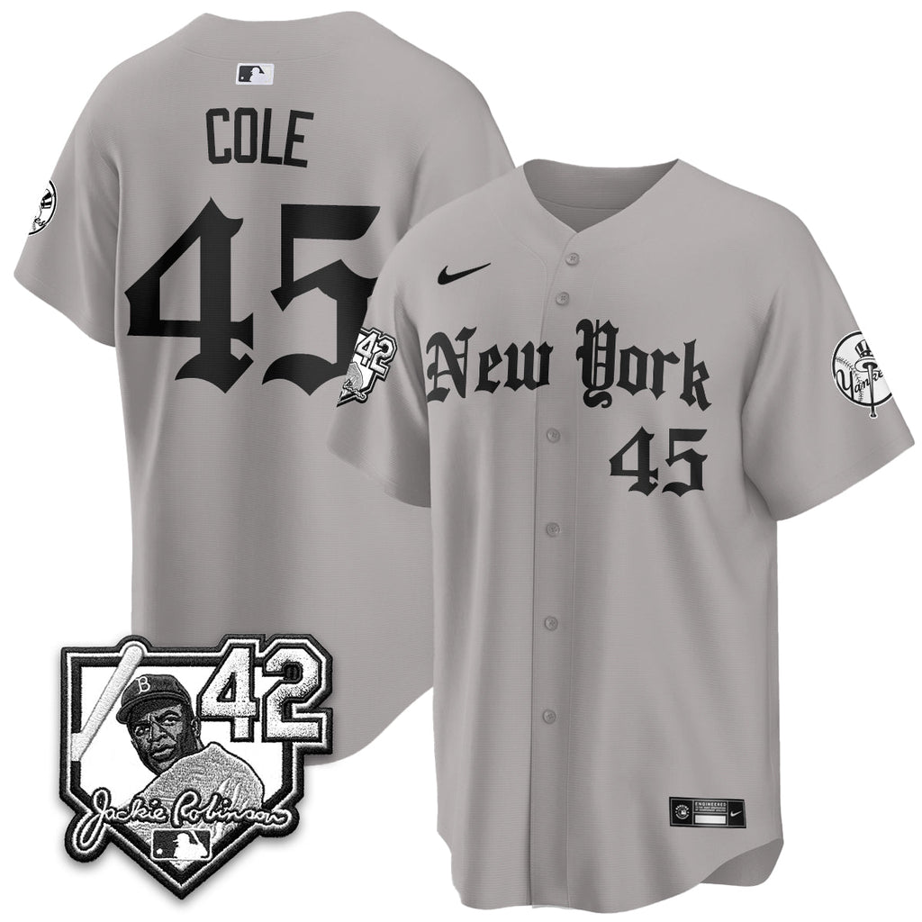 NYY 2026 Jackie Robinson Day Gothic Vapor Limited Jersey - All Stitched