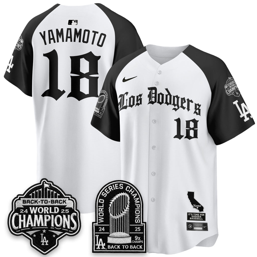 LAD World Series Champions Vapor Premier Limited Gothic Edition Jersey - All Stitched