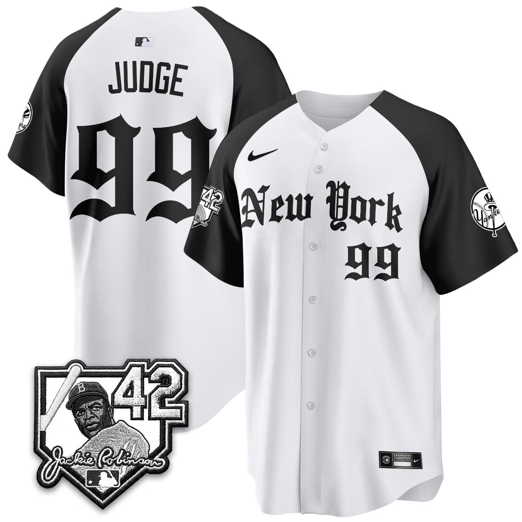 NYY 2026 Jackie Robinson Day Gothic Vapor Limited Jersey - All Stitched