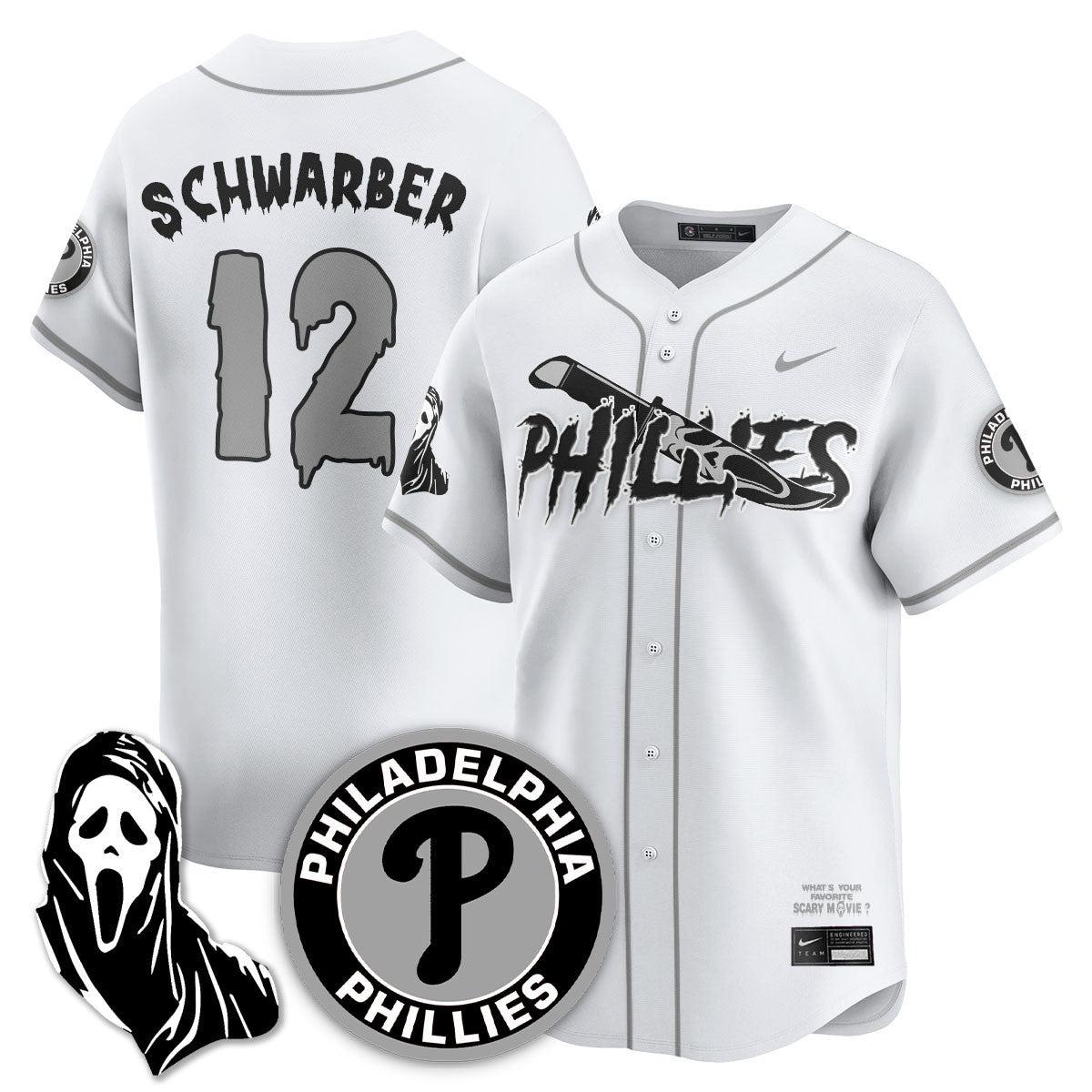 PHI "Scream Ghostface" Men Jersey - Stitched