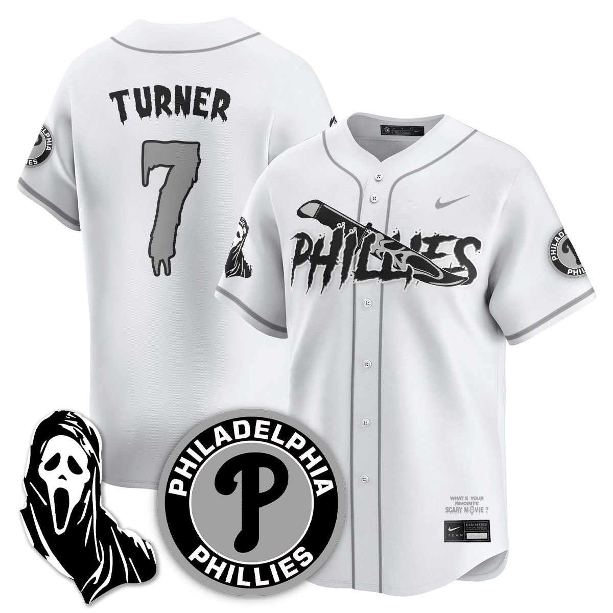PHI "Scream Ghostface" Men Jersey - Stitched