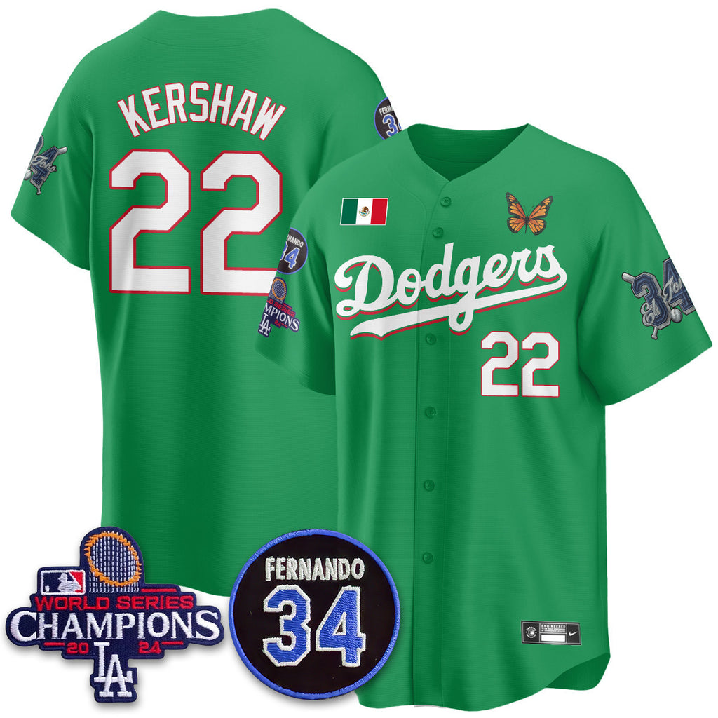 Men's Los Angeles Dodgers Mexican "For 34" Jersey - All Stitched