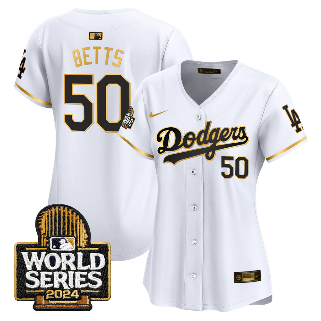 Women's Dodgers 2024 World Series Vapor Premier Limited Jersey - All Stitched